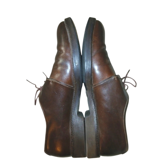 Salvatore Ferragamo Oxfords Men's Brown Leather Lace Up Shoes Size 12 - Picture 5 of 16